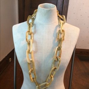Lucite chain necklace